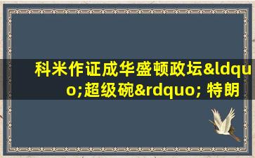 科米作证成华盛顿政坛“超级碗” 特朗普进入备战状态